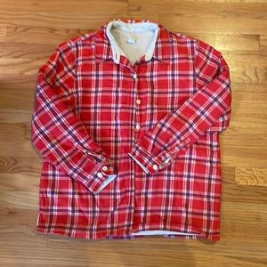 LL Bean Fleece Lined Flannel